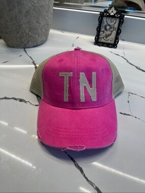 Adams Pink and Tan TN Trucker Cap